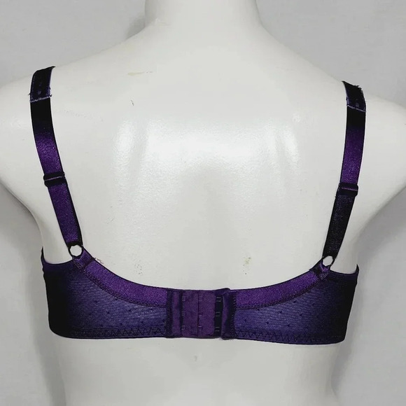 34C Paramour Captivate Unpadded 3 Part Cup UW Bra African Violet NWT - Picture 3 of 7